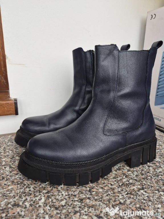 Ghete de iarnă, damă, piele naturală