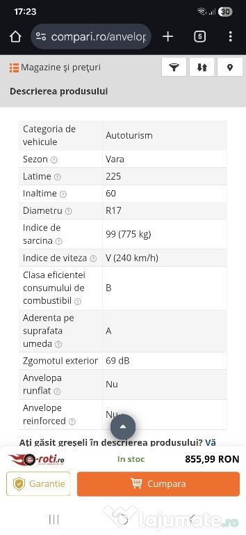 Michelin 225/60 R17 99V