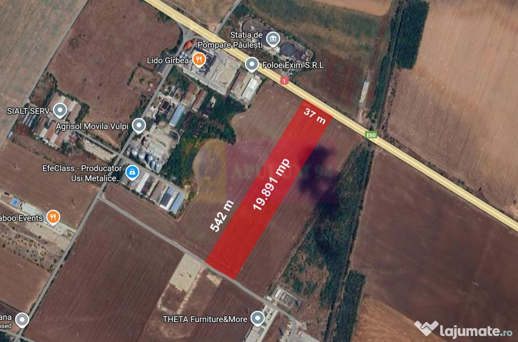 Teren extravilan de vanzare DN1 Paulesti (zona Movila Vul...