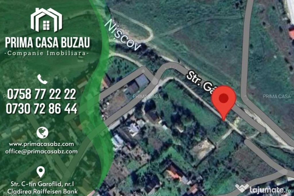 Teren intravilan ~ Vernesti / BZ ~ S=980mp (parcelabil) ~ d=40m