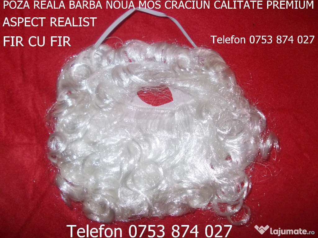 Barbai Mos Craciun Fir cu Fir pt Costum Mos Craciun pt adult sau copil