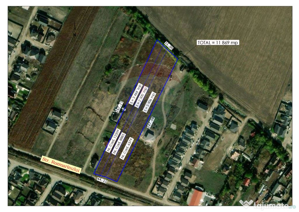 De vânzare Teren 11,870mp în Sântandrei - Posibilitate...