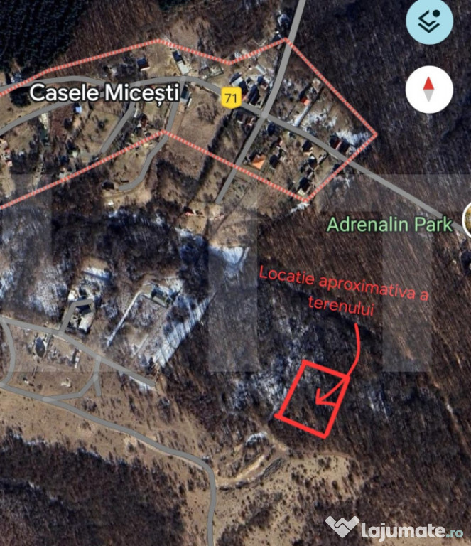 Teren cu AC 1582 mp in Casele Micesti