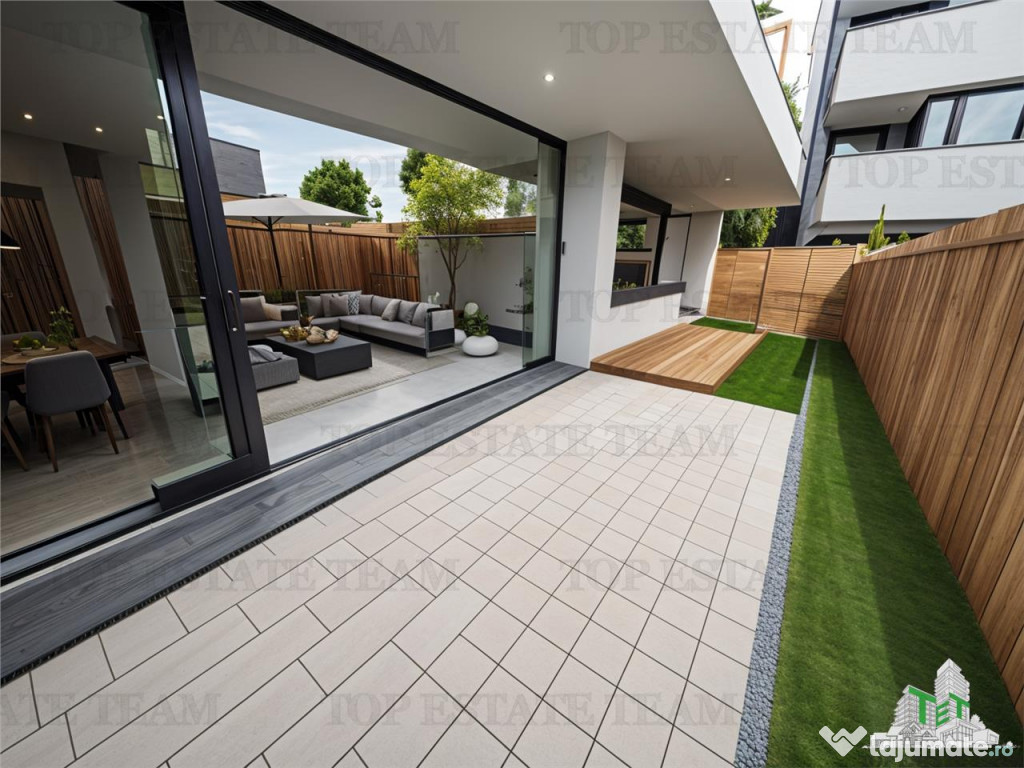 Studio cu gradina de in Nord/ Aproape de centura intr-un co