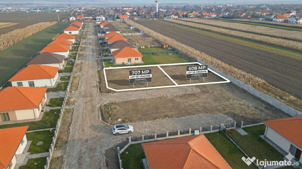 Teren Strada Sportului, Prejmer - 608 mp, Toate Utilită?...