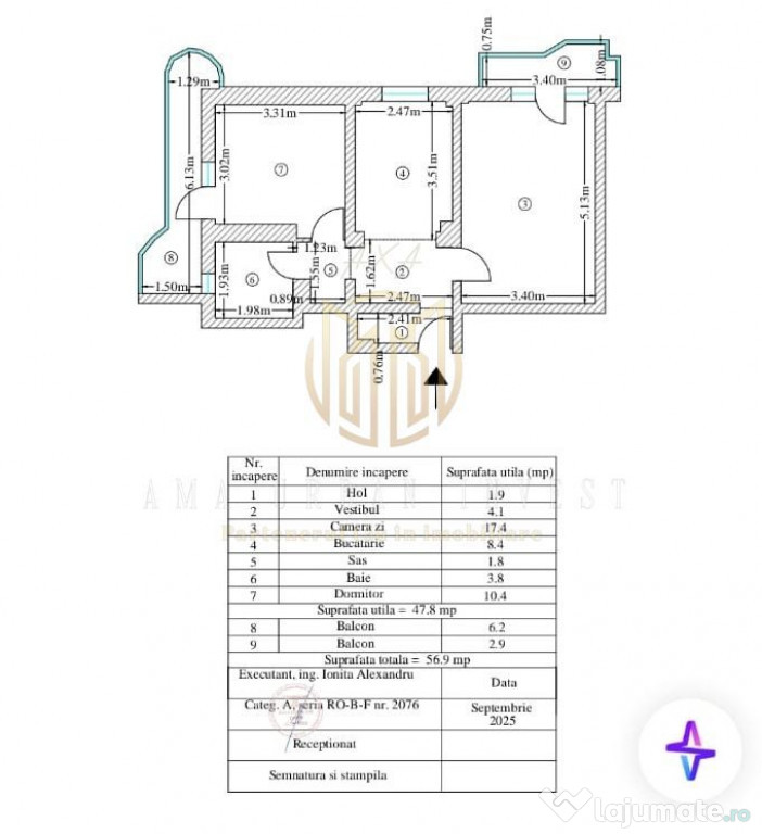 Apartament 2 camere Universitatea Spiru Haret - Aparatori...