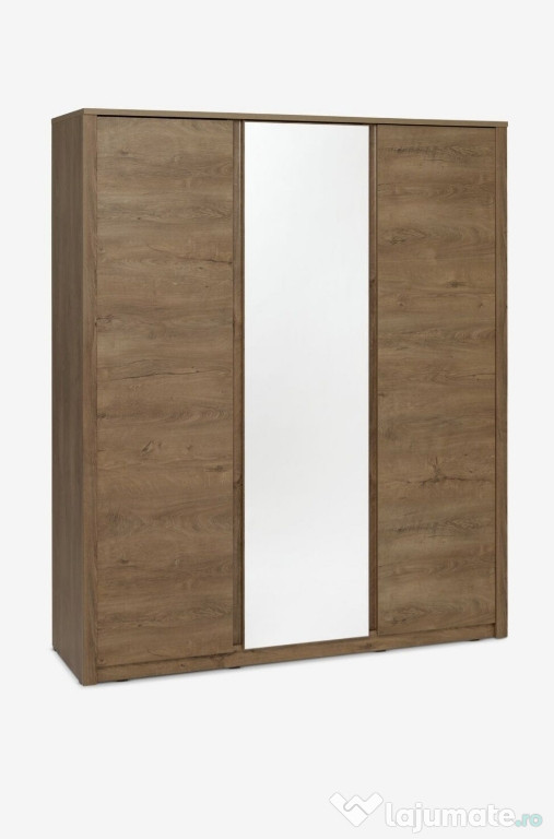 Dulap VEDDE 167x197 oglindă stejar sălbatic închis