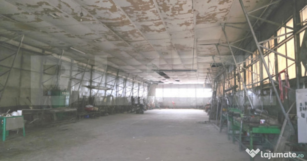 Teren 2.412 mp cu hală 600 mp – front 32,5 m, acces direc