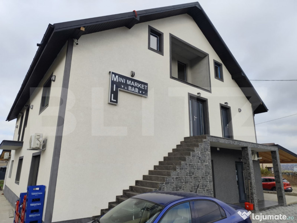 Cladire mixta, magazin, bar, spatiu birouri, Letcani