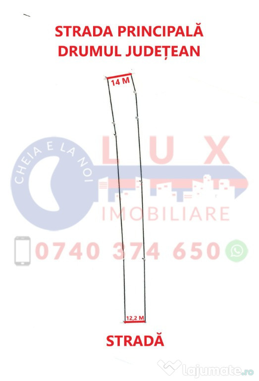 ID 7896 Teren intravilan - Dunăvățu de Jos - DRUMUL JUDEȚEAN