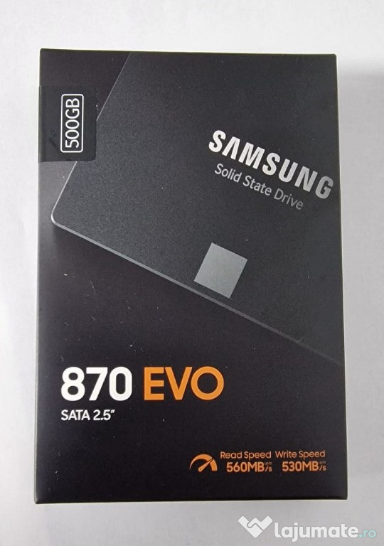 SSD Samsung 870 EVO 500GB, SATA 2,5", nou, sigilat