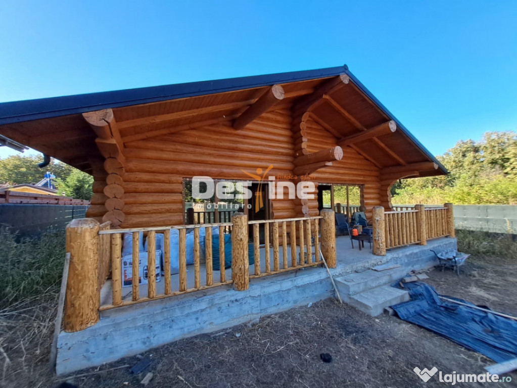 Ciurbesti - Miroslava, Cabana de lemn 117mp, 69.900 euro