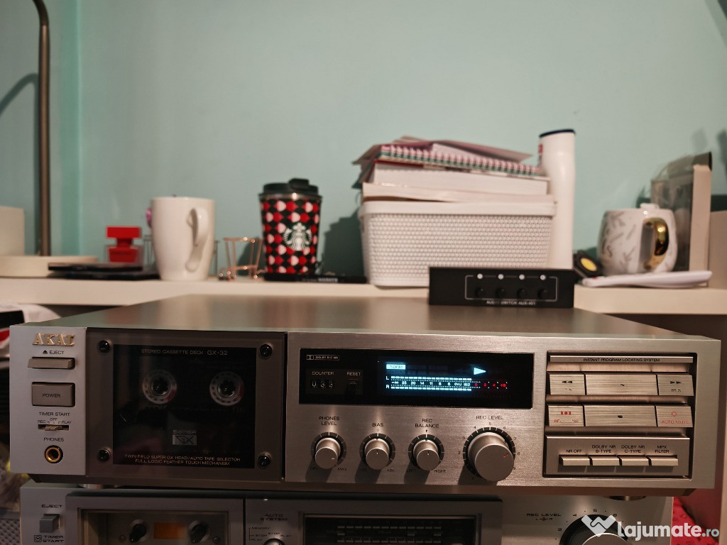 Vand casetofon deck Akai GX32 argintiu (mai rar)