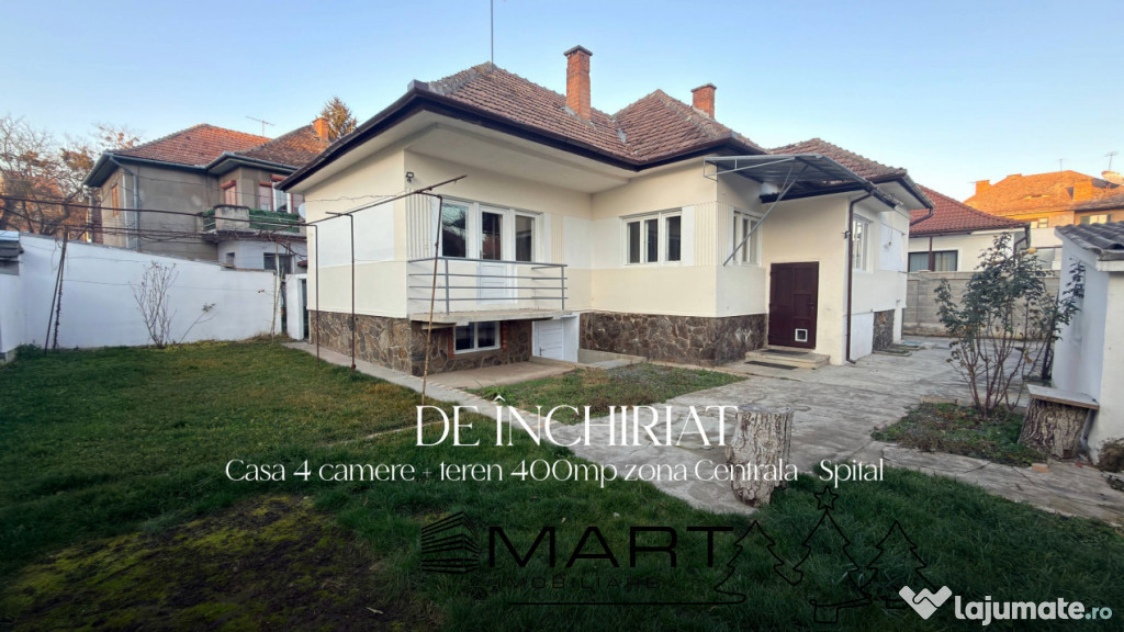 Casa 4 camere 130mp+400mp teren zona Spitalul Judetean