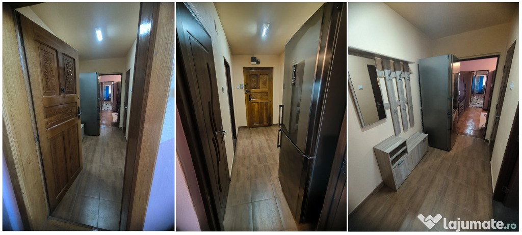 Apartament 3 camere, etaj 3, centrala gaz, clima, utilat, garaj