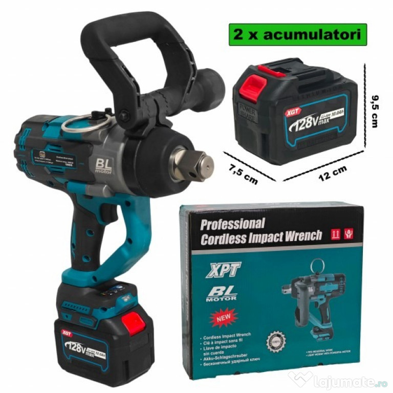 Masina de insurubat cu impact German Meister, 128V , 10 Ah