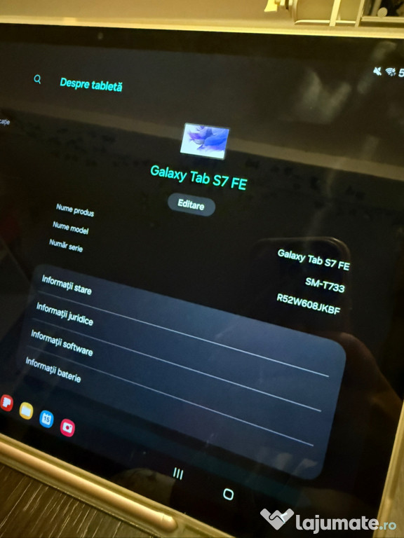 Tableta samsung galaxy tab s7 fe