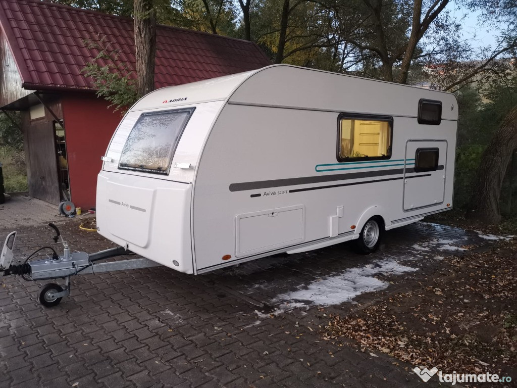 Rulotă Adria Aviva 522 PT 2017 FULL – doar camping, climă, mover