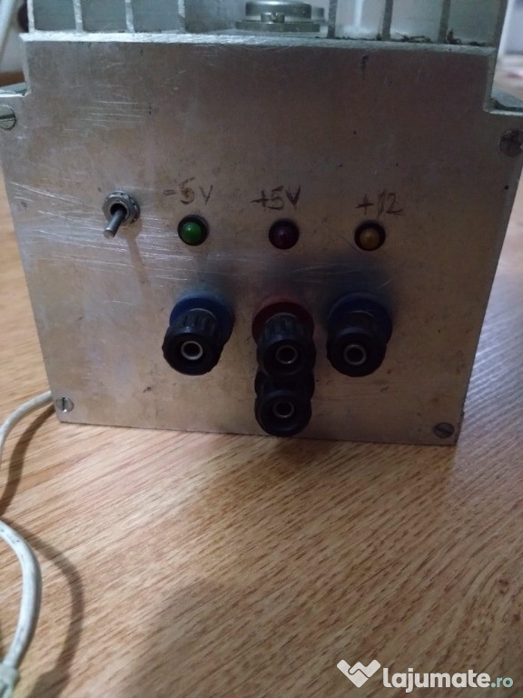 Sursa tensiune iesire fixa +5V,-5V, +12V carcasa aluminiu