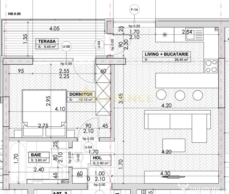 PROIECT NOU IN EXCLUSIVIATE - Apartament tip studio - 51 mp