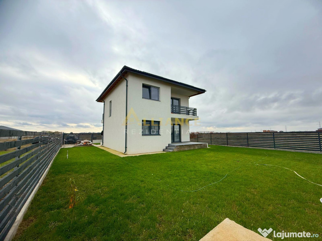 Vila Moderna Individuala / 4 Camere / 2 Bai / Teren 375 mp
