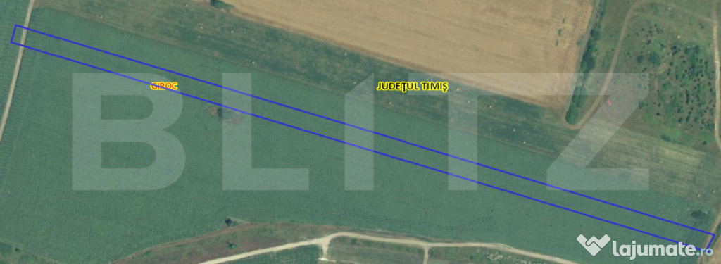 Teren extravilan 1000mp Giroc– oportunitate investiție