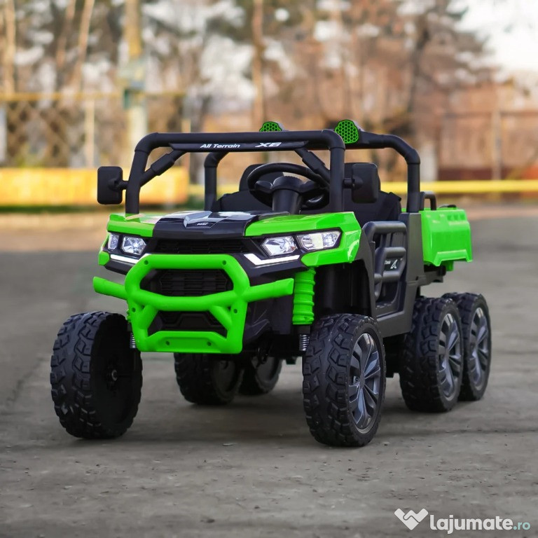 UTV electric pentru 2 copii Kinderauto X-Force 4x75W 24V Green