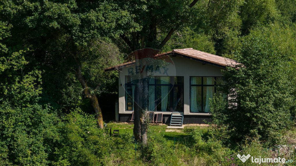 Casă de vacanță nouă, cu pârâu în curte, în inima...
