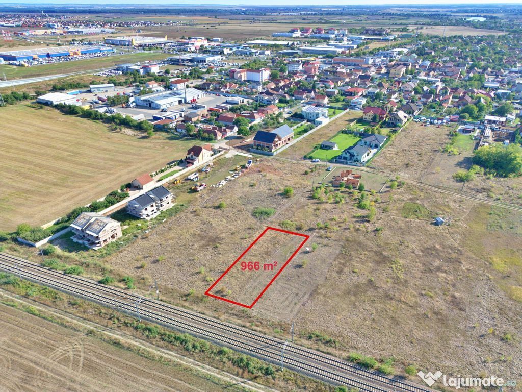 Teren intravilan 966 mp, Micalaca – zonă în dezvoltare