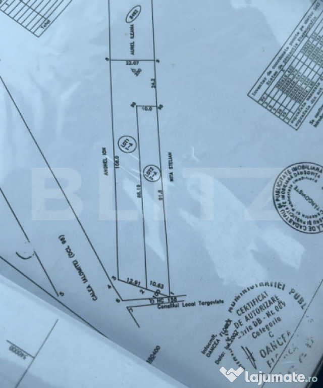 Teren extravilan 1578 mp | Zonă Natație Târgoviște | Ide