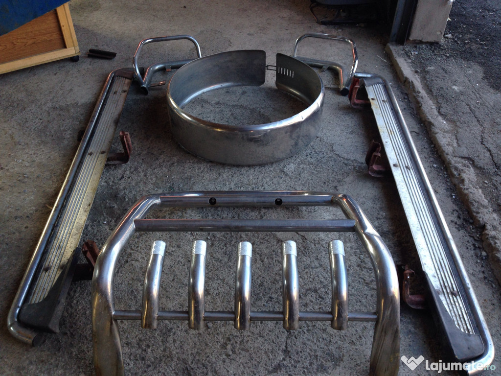 Kit inox nissan patrol 2000 bull bar praguri