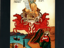 Sfântul și slăvitul Proroc Ilie Tesviteanul, icoană pictată
