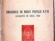 Catalog emisiunile de marci postale r p r 1960
