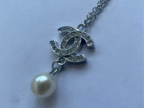 Lant Chanel colier perle cristale / bijuterii designer