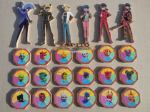 Set figurine replici personaje Miraculous, Buburuza, kwamis