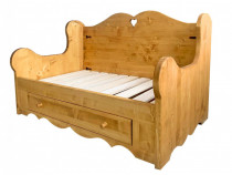 Canapea Rustica lemn masiv-Diverse nuante-Transport gratuit