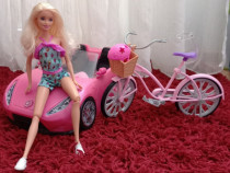 Barbie cu masina si bicicleta