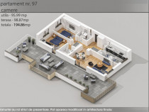 Apartament 3 camere tip penthouses cu terasa_finalizat!