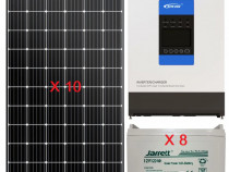 Set complet panouri solare off-grid 3kw (invertor+panouri+ba