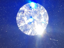 Diamant sintetic Moissanite 1,5 carate, diametru 7,5 mm