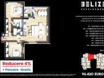 APARTAMENT 3 CAMERE CERNICA 78 MP PARCARE GRATIS