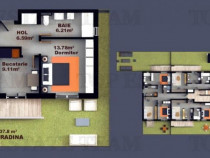 Apartament 2 camere, finisaje Premium si curte 16 mp, zona F