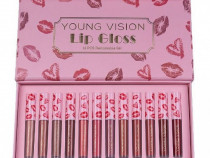 Set 12 rujuri de buze, Young Vision, Lip Gloss Fashionable