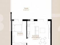 Apartament 2 camere, 50,02 mp + terasa 48,79 mp, zona exclus