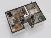 Apartament 2 camere, decomandat, 59.60 mp, Galata