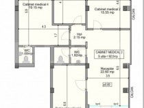 Spatiu medical, 92 mp utili, parter, la cheie, zona centrala