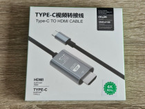 Cablu USB-C HDMI, 4K 60Hz, 1.8 m, USB Type-C la HDMI