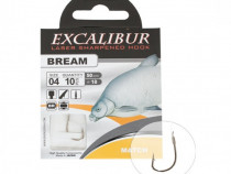 Carlige legate Excalibur Bream Match Nr.4 10Buc/Plic