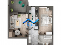 Apartament de cu 2 camere, bloc nou, 63,42 mp, zona Galata,