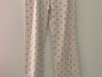 Pantaloni cu buline stil pijama